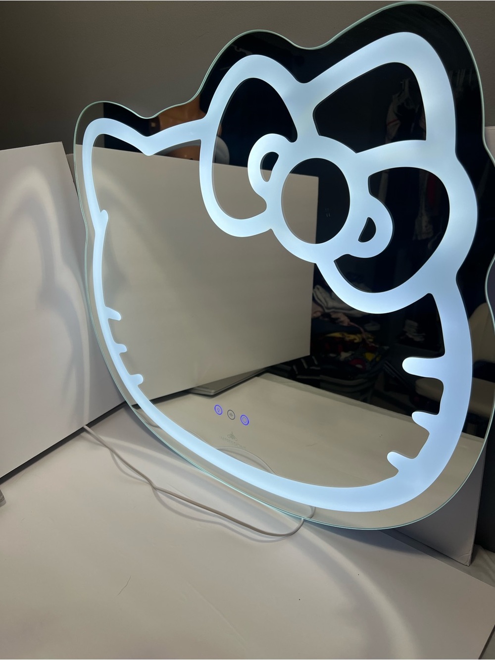 Hello Kitty Lighted Vanity Mirror - White LED Accent
